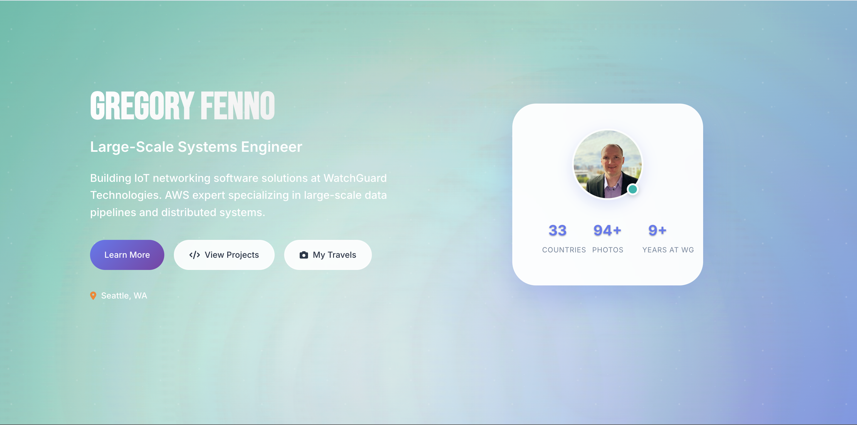 Personal Portfolio Screenshot